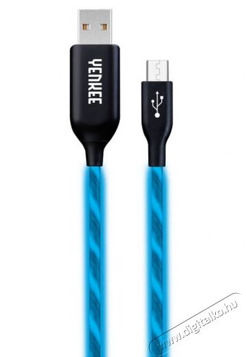 Yenkee YCU 231 BE - LED USB / micro USB kábel 1m - kék Mobil / Kommunikáció / Smart - Mobiltelefon kiegészítő / tok - Kábel / átalakító - 349398