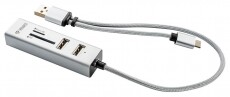 Yenkee YHC 103SR USB-C OTG HUB+kártyaolvasó Memória kártya / Pendrive - Kártya olvasó - 352075