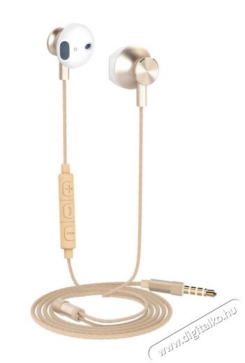 Yenkee YHP 305GD mikrofonos fülhallgató - arany Audio-Video / Hifi / Multimédia - Fül és Fejhallgatók - Fülhallgató mikrofonnal / headset - 349408