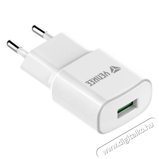 Yenkee YAC 2023 WH Hálózati USB gyorstöltő Mobil / Kommunikáció / Smart - Mobiltelefon kiegészítő / tok - Hálózati-, autós töltő - 349393