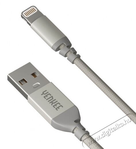 Yenkee YCU 611 SR Lightning adat- és töltőkábel - ezüst Mobil / Kommunikáció / Smart - Mobiltelefon kiegészítő / tok - Kábel / átalakító - 341281
