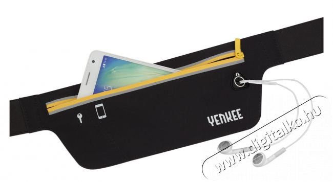 Yenkee YBM W500BK övtáska futáshoz - fekete Mobil / Kommunikáció / Smart - Mobiltelefon kiegészítő / tok - Övtáska / karpánt futáshoz - 289055