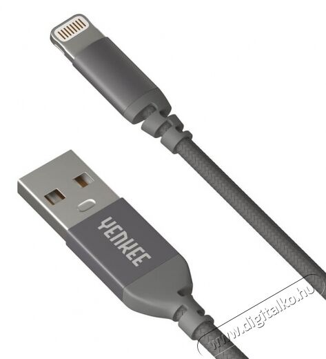 Yenkee YCU 611 GY Lightning adat- és töltőkábel - szürke Mobil / Kommunikáció / Smart - Mobiltelefon kiegészítő / tok - Kábel / átalakító - 341279