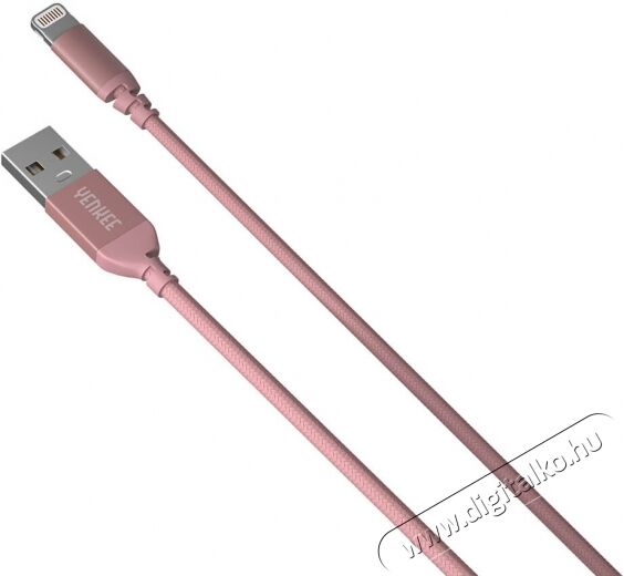 Yenkee YCU 611 RE Lightning adat- és töltőkábel - rozéarany Mobil / Kommunikáció / Smart - Mobiltelefon kiegészítő / tok - Kábel / átalakító - 341280