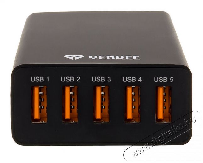 Yenkee YAC 3005BK 5 portos USB töltőállomás Iroda és számítástechnika - Notebook kiegészítő - USB hub / elosztó - 340837