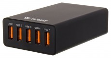 Yenkee YAC 3005BK 5 portos USB töltőállomás Iroda és számítástechnika - Notebook kiegészítő - USB hub / elosztó - 340837