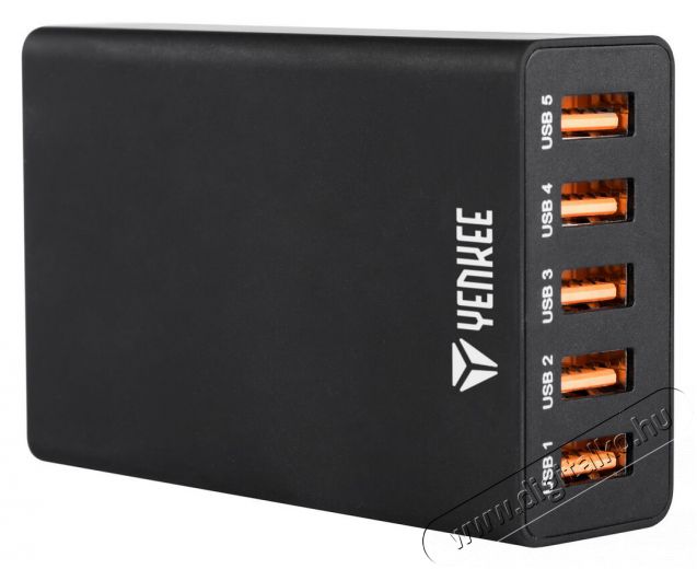 Yenkee YAC 3005BK 5 portos USB töltőállomás Iroda és számítástechnika - Notebook kiegészítő - USB hub / elosztó - 340837