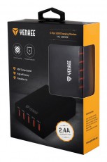 Yenkee YAC 3005BK 5 portos USB töltőállomás Iroda és számítástechnika - Notebook kiegészítő - USB hub / elosztó - 340837