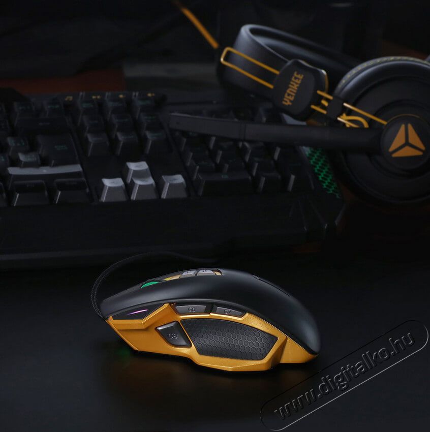 Yenkee YMS 3029 Hornet Gamer egér Iroda és számítástechnika - Egér - Vezetékes egér - 349421
