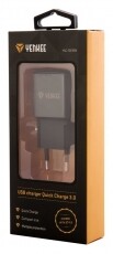 Yenkee YAC 2023BK hálózati USB töltő - fekete Mobil / Kommunikáció / Smart - Mobiltelefon kiegészítő / tok - Hálózati-, autós töltő - 349392