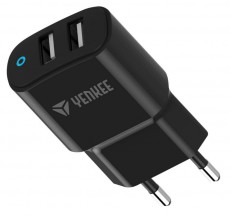 Yenkee YAC2020BK hálózati töltő Mobil / Kommunikáció / Smart - Mobiltelefon kiegészítő / tok - Hálózati-, autós töltő - 367253