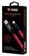 Yenkee YCU 341 RD adatkábel - piros Tv kiegészítők - Kábel / csatlakozó - USB kábel - 367245