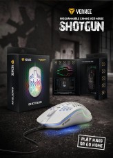Yenkee YMS 3030WE SHOTGUN Gamer egér - fehér Iroda és számítástechnika - Egér - Vezetékes egér - 367259