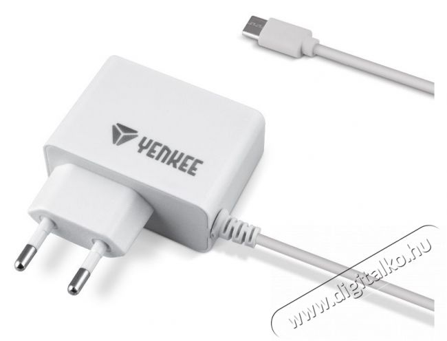 Yenkee YAC 2017WH Micro USB töltő 2A Mobil / Kommunikáció / Smart - Mobiltelefon kiegészítő / tok - Hálózati-, autós töltő - 376902