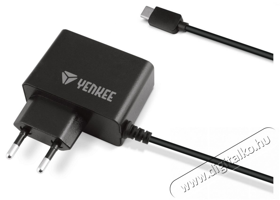 Yenkee YAC 2027BK Type C töltő 2A Mobil / Kommunikáció / Smart - Mobiltelefon kiegészítő / tok - Hálózati-, autós töltő - 376903