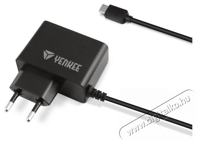 Yenkee YAC 2027BK Type C töltő 2A Mobil / Kommunikáció / Smart - Mobiltelefon kiegészítő / tok - Hálózati-, autós töltő - 376903