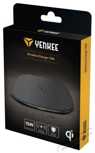 Yenkee YAC 5150 BK vezeték nélküli töltő 15W - fekete Mobil / Kommunikáció / Smart - Mobiltelefon kiegészítő / tok - Hálózati-, autós töltő - 376915