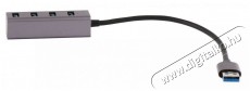 Yenkee YHB 4300 USB 3.0 HUB 4x alumínium elosztó Háztartás / Otthon / Kültér - Világítás / elektromosság - Hálózati elosztó / hosszabbító / adapter - 376926