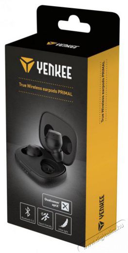 Yenkee YHP 04BT BK PRIMAL TWS headset Audio-Video / Hifi / Multimédia - Fül és Fejhallgatók - Fülhallgató mikrofonnal / headset - 376929