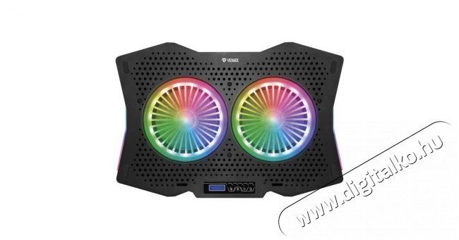 Yenkee YSN 310 RGB UFO notebook hűtőalátét Iroda és számítástechnika - Notebook kiegészítő - USB laptop hűtő - 376951