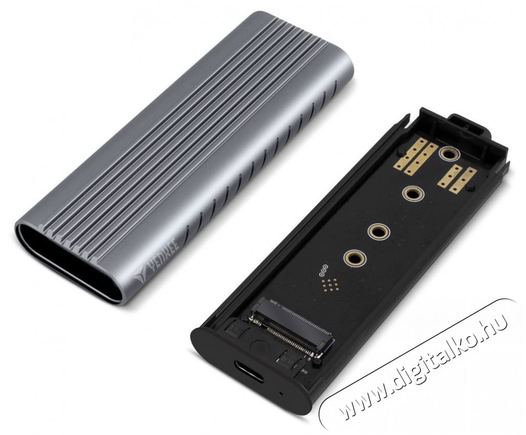 Yenkee YTC 014 External box M.2 NVMe SSD külső tok Iroda és számítástechnika - Adattároló / merevlemez - Kiegészítő - 376958
