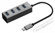 Yenkee YHB C430 USB-C HUB elosztó Iroda és számítástechnika - Notebook kiegészítő - USB hub / elosztó - 376927