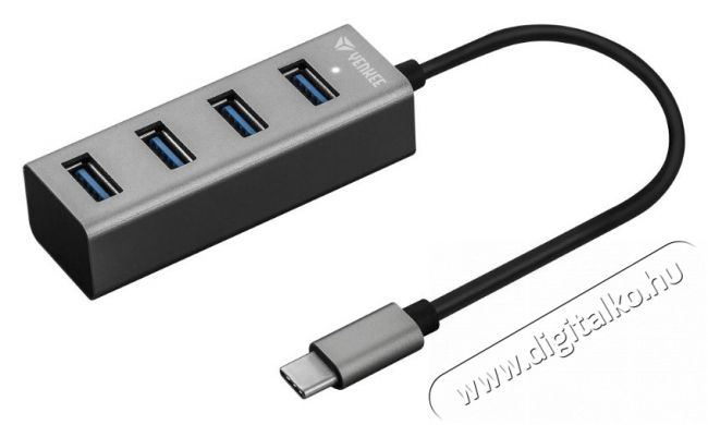 Yenkee YHB C430 USB-C HUB elosztó Iroda és számítástechnika - Notebook kiegészítő - USB hub / elosztó - 376927