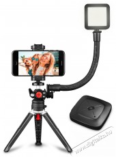 Yenkee YSM 720 VLOG szett LED-lámpával Fotó-Videó kiegészítők - Állvány - Tripod állvány - 376950