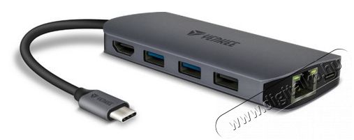 Yenkee YTC 081 Multiport USB-C HUB 8 az 1-ben elosztó Iroda és számítástechnika - Notebook kiegészítő - USB hub / elosztó - 376960
