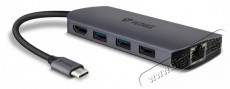 Yenkee YTC 081 Multiport USB-C HUB 8 az 1-ben elosztó Iroda és számítástechnika - Notebook kiegészítő - USB hub / elosztó - 376960