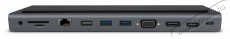 Yenkee YTC 1101 univerzális USB-C dokkoló állomás Iroda és számítástechnika - Notebook kiegészítő - USB hub / elosztó - 376961
