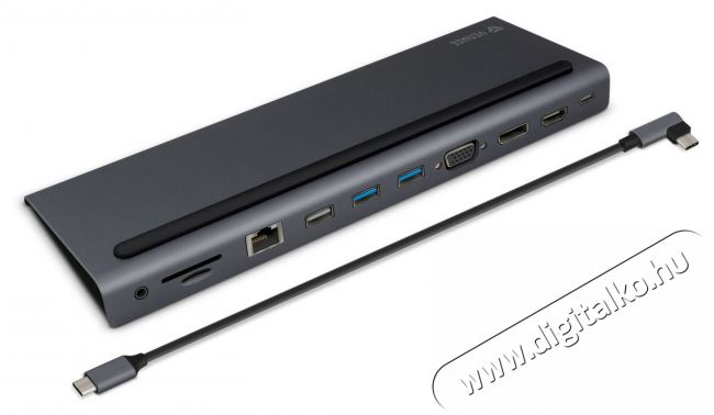 Yenkee YTC 1101 univerzális USB-C dokkoló állomás Iroda és számítástechnika - Notebook kiegészítő - USB hub / elosztó - 376961