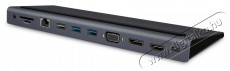 Yenkee YTC 1101 univerzális USB-C dokkoló állomás Iroda és számítástechnika - Notebook kiegészítő - USB hub / elosztó - 376961