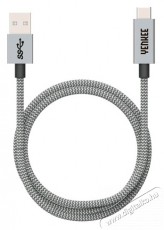 Yenkee YCU 311 GY USB-A - USB-C adatkábel Mobil / Kommunikáció / Smart - Mobiltelefon kiegészítő / tok - Kábel / átalakító - 379383