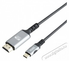 Yenkee YCU 430 USB-C - HDMI adatper kábel Mobil / Kommunikáció / Smart - Mobiltelefon kiegészítő / tok - Kábel / átalakító - 379382
