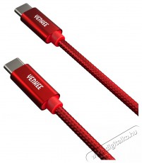 Yenkee YCU C102 RD kábel USB C-C 2.0/ 2m Tv kiegészítők - Kábel / csatlakozó - USB kábel - 400824