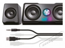 Yenkee YSP 215 BK Desktop Speaker System Audio-Video / Hifi / Multimédia - Hangfal - Hangfalszett - Hangfalszett - 400850