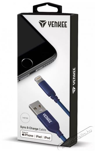 Yenkee YCU 611 MFi BE USB/lightning 1m Mobil / Kommunikáció / Smart - Mobiltelefon kiegészítő / tok - Kábel / átalakító - 400812