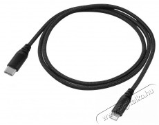 Yenkee YCU 631 MFi BK USB C/lightning 1m Mobil / Kommunikáció / Smart - Mobiltelefon kiegészítő / tok - Kábel / átalakító - 400815