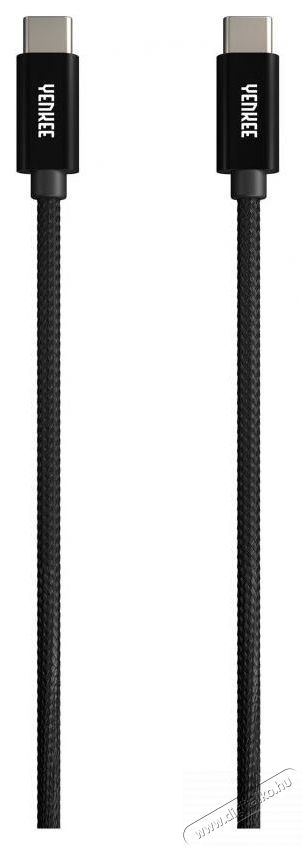 Yenkee YCU C02 BK k&aacute;bel USB C-C 2.0/ 0,2m Tv kieg&eacute;sz&iacute;tők - K&aacute;bel / csatlakoz&oacute; - USB k&aacute;bel - 400817