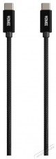 Yenkee YCU C02 BK k&aacute;bel USB C-C 2.0/ 0,2m Tv kieg&eacute;sz&iacute;tők - K&aacute;bel / csatlakoz&oacute; - USB k&aacute;bel - 400817