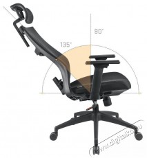 Yenkee YGC 500BK FISHBONE Office szék Iroda és számítástechnika - Egyéb számítástechnikai termék - 400827