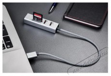 Yenkee YHC 101SR USB COMBO HUB+reader   Fotó-Videó kiegészítők - Kábel - USB kábel - 400828