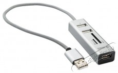 Yenkee YHC 101SR USB COMBO HUB+reader   Fotó-Videó kiegészítők - Kábel - USB kábel - 400828