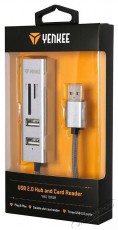 Yenkee YHC 101SR USB COMBO HUB+reader   Fotó-Videó kiegészítők - Kábel - USB kábel - 400828