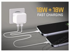 Yenkee YAC 2133 Dual USB C charger 36W Mobil / Kommunikáció / Smart - Mobiltelefon kiegészítő / tok - Hálózati-, autós töltő - 451722