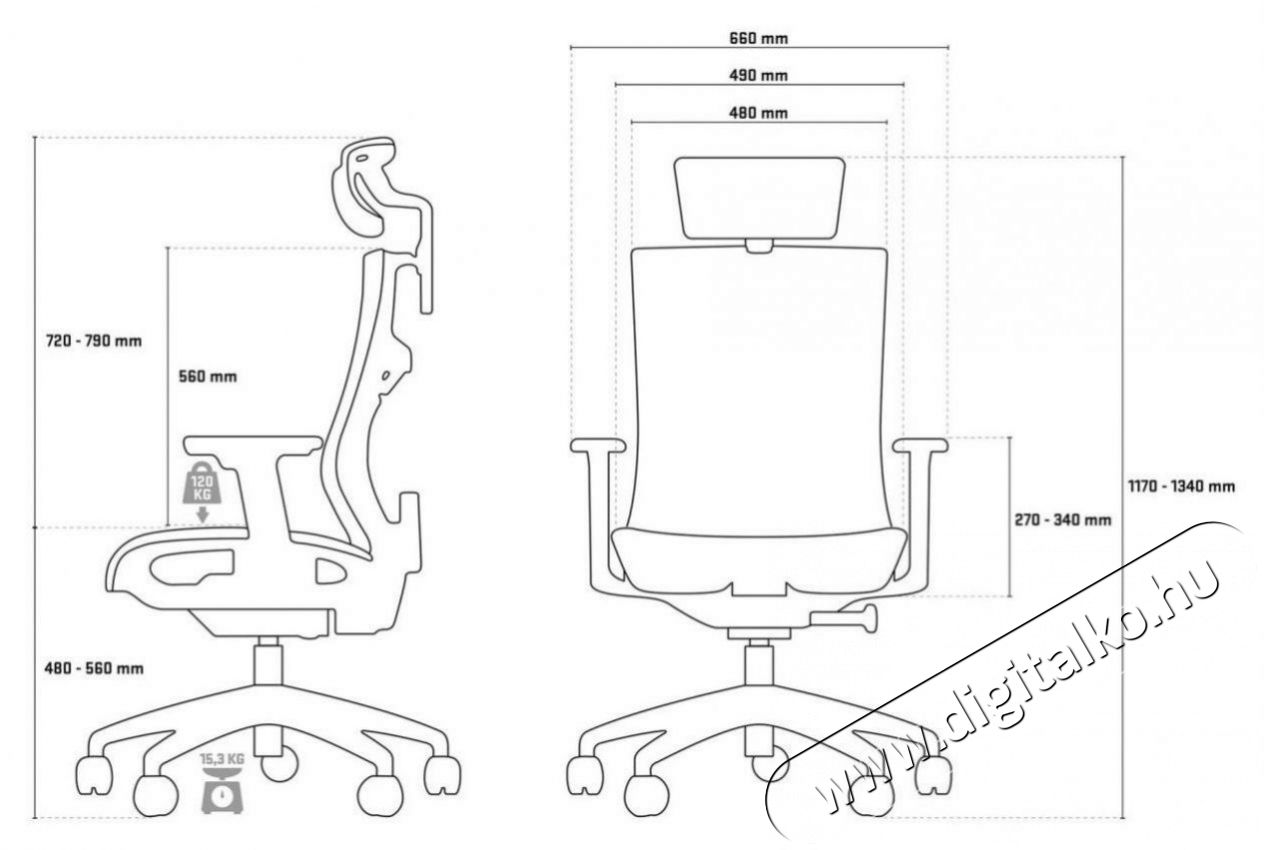 Yenkee YGC 500GY FISHBONE Office Chair H&aacute;ztart&aacute;s / Otthon / K&uuml;lt&eacute;r - Egy&eacute;b h&aacute;ztart&aacute;si term&eacute;k - 451725