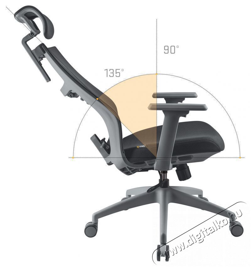 Yenkee YGC 500GY FISHBONE Office Chair H&aacute;ztart&aacute;s / Otthon / K&uuml;lt&eacute;r - Egy&eacute;b h&aacute;ztart&aacute;si term&eacute;k - 451725