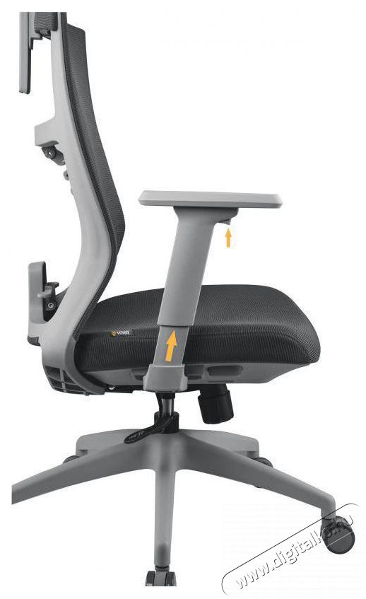 Yenkee YGC 500GY FISHBONE Office Chair H&aacute;ztart&aacute;s / Otthon / K&uuml;lt&eacute;r - Egy&eacute;b h&aacute;ztart&aacute;si term&eacute;k - 451725