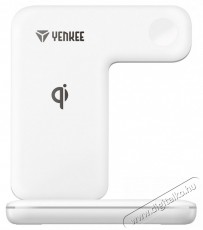 Yenkee YAC 5301 WH 3v1 töltőállomás Qi Mobil / Kommunikáció / Smart - Mobiltelefon kiegészítő / tok - Kiegészítő - 476560